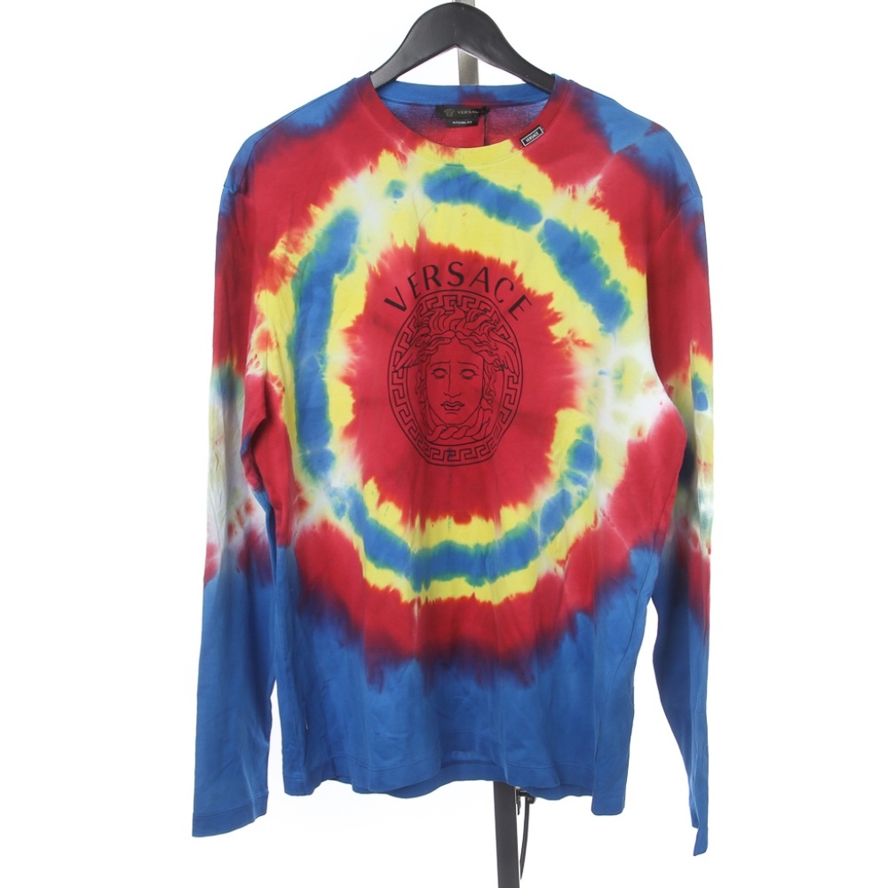 Slightly Used: Versace Tye Dye Long Sleeve T Shirt, Medium